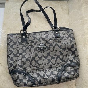 Coach canvas tote